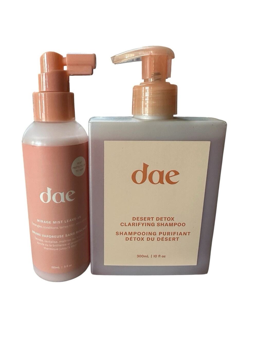 Dae Hair Desert Detox Shampoo 10 Oz & Mirage Mist Leave-In Conditioner 5 oz
